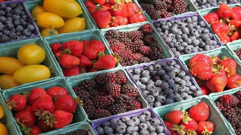 BREAKFAST AT A FARMERS MARKET