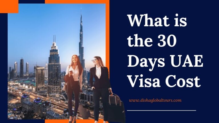 30 Days UAE Visa Cost