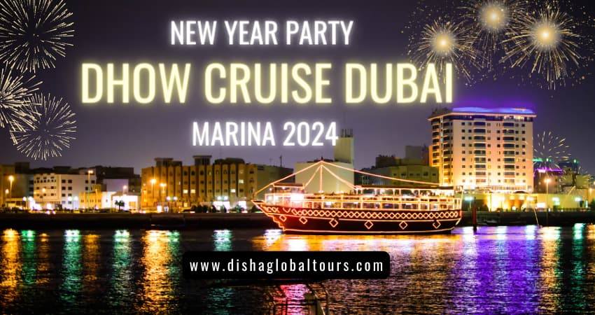 New Year Party Dhow Cruise Dubai Marina 2024