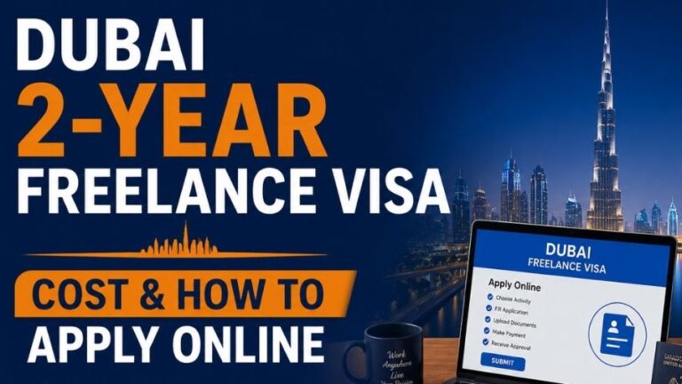 Dubai 2-Year Freelance Visa Cost & How to Apply Online