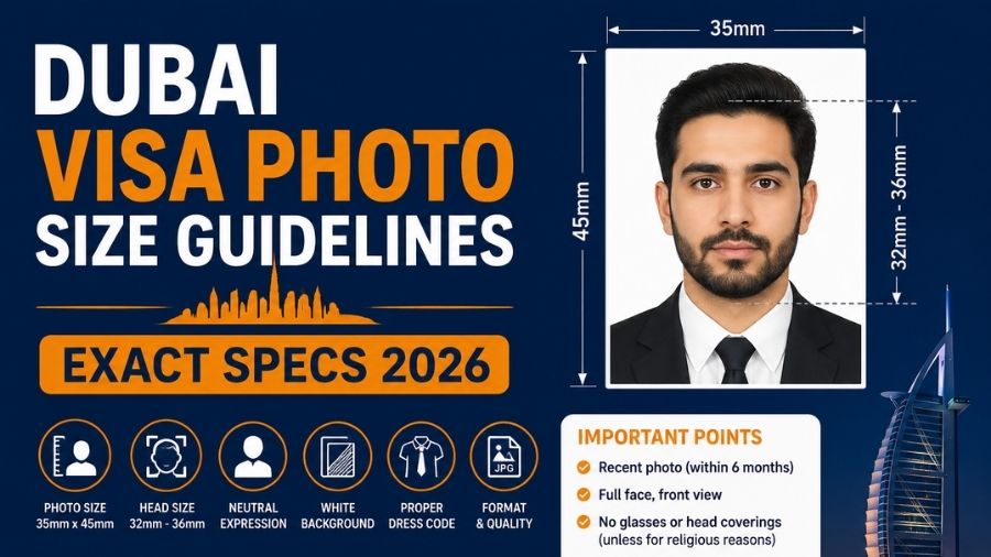 Dubai Visa Photo Size Guidelines – Exact Specs 2026