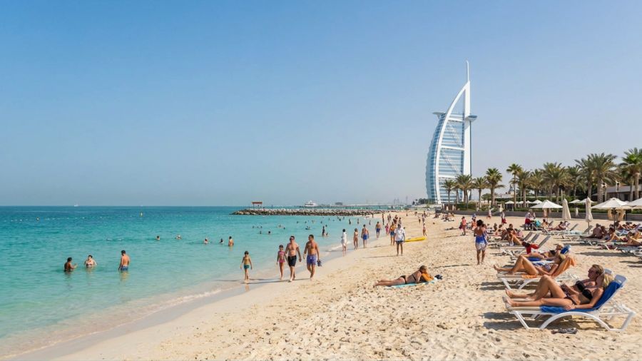 Jumeirah Beach - public beach in Dubai
