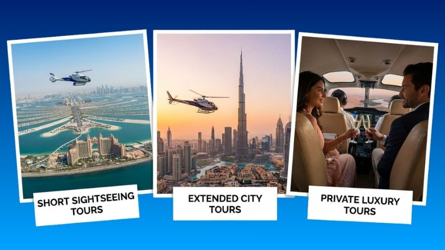 Types of Helicopter Tours in Dubai