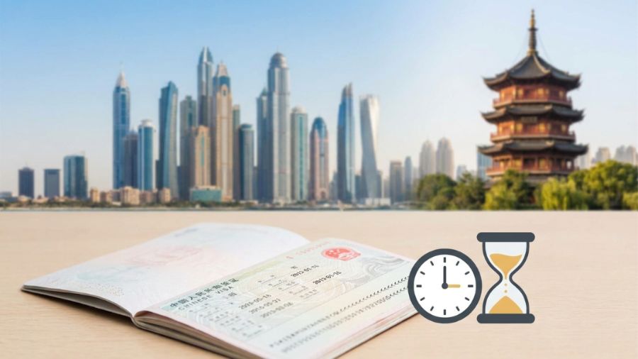China Visa From Dubai Processing Time Details