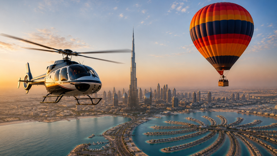 Tips for Helicopter Ride and Hot Air Ballooning in Dubai